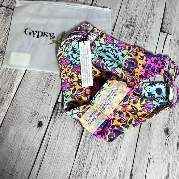 Gypsy Sand Women's Floral Multiple Side Strings Multicolor Bikini Bottom XS - Picture 5 of 6